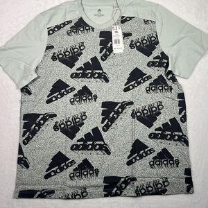 Adidas‎ Essentials Brandlove All Oversize Logo cotton T-shirt Men's 2XL NWT